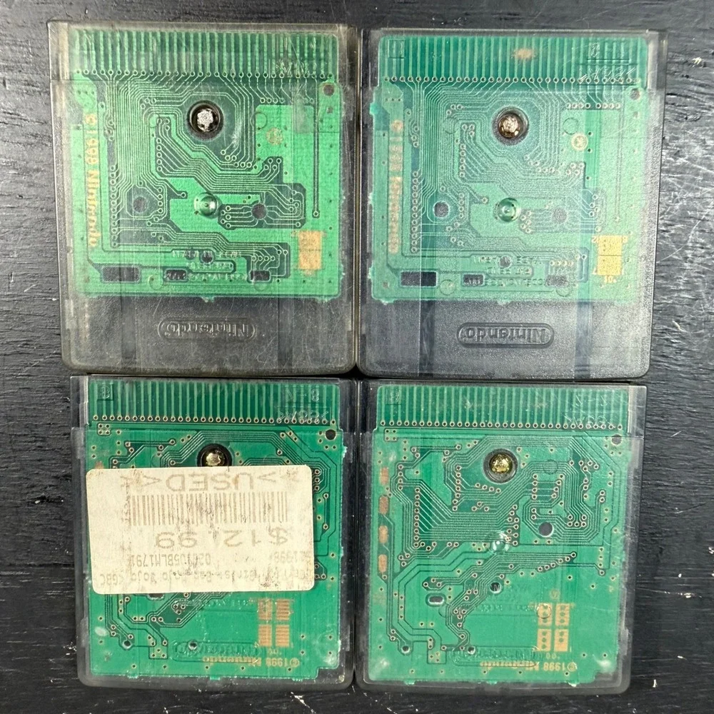 Nintendo Game Boy Color 4 Game Lot The Grinch X-Men Powerpuff Girls Mission Imp
